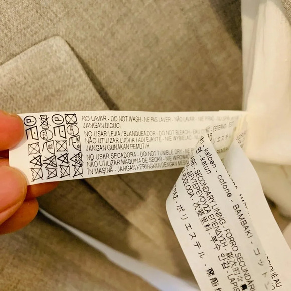 New With Tags Zara Basic Outerwear Women's Coat Snap Gray Size Small Jacket - Picture 10 of 16
